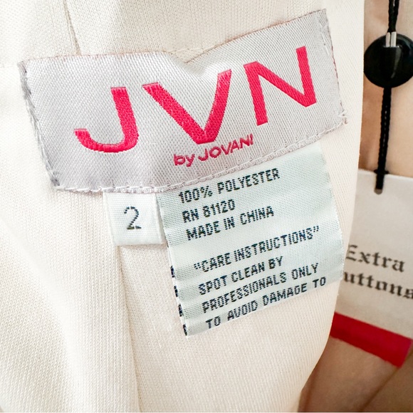 NWT Jovani Prom Dress - Size 2 - JVN by Jovani Gown - Light Blue Flowers - Picture 3 of 9